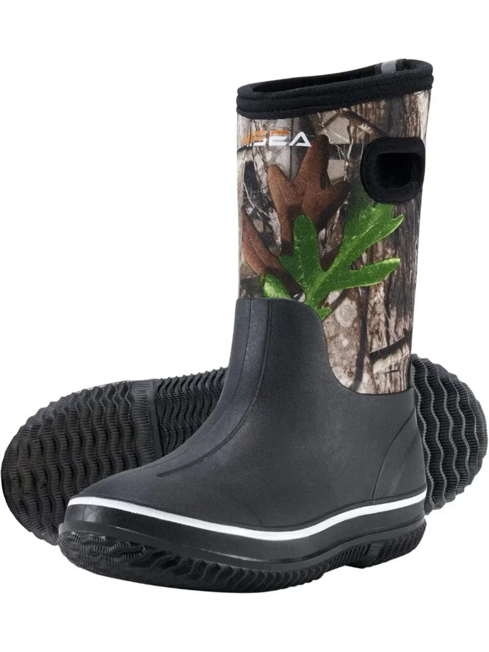 Waterproof Kids Rain Boots, Insulated Rubber Neoprene, All-Weather Outdoor Mud